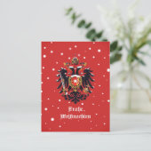 "Frohe Weihnachten" Habsburg Kerstmis Briefkaart (Staand voorkant)
