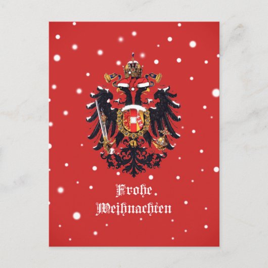 "Frohe Weihnachten" Habsburg Kerstmis Briefkaart (Voorkant)