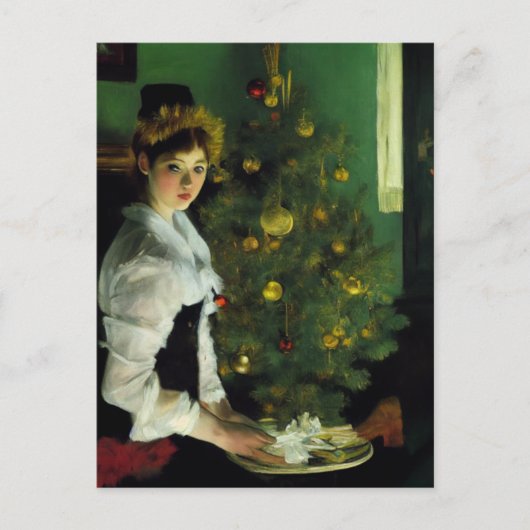 Frohe Weihnachten. Impressionismus Briefkaart (Voorkant)