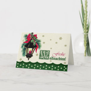 Frohe Weihnachten kerstKaart in het Duits Feestdagen Kaart