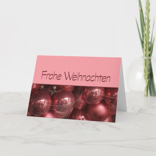 Frohe Weihnachten kerstsiervoorwerpen Feestdagen Kaart (Voorkant)