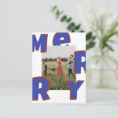 Frohe Weihnachten kundenspeziffoto Foto Feiertage Feestdagenkaart (Staand voorkant)