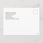 Frohe Weihnachten kundenspeziffoto Foto Feiertage Feestdagenkaart (Achterkant)