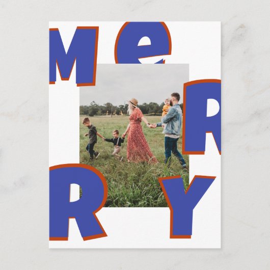 Frohe Weihnachten kundenspeziffoto Foto Feiertage Feestdagenkaart (Voorkant)