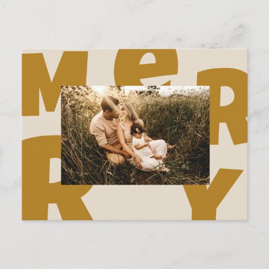 Frohe Weihnachten kundenspezifische Foto Feiertage Feestdagenkaart (Voorkant)