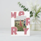 Frohe Weihnachten kundenspezifische Foto Feiertage Feestdagenkaart (Staand voorkant)