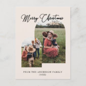 Frohe Weihnachten kundenspezifische Foto Feiertage Feestdagenkaart (Voorkant)