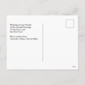 Frohe Weihnachten kundenspezifische Foto Feiertage Feestdagenkaart (Achterkant)