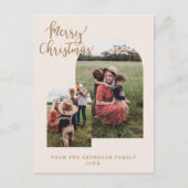 Frohe Weihnachten kundenspezifische Foto Feiertage Feestdagenkaart (Voorkant)