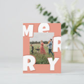 Frohe Weihnachten kundenspezifische Foto Feiertage Feestdagenkaart (Staand voorkant)