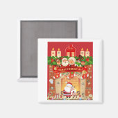 Frohe Weihnachten Magneet (Voorkant / Achterkant)
