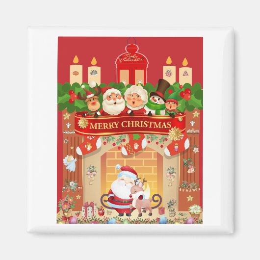 Frohe Weihnachten Magneet (Voorkant)
