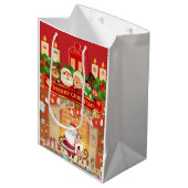 Frohe Weihnachten Medium Cadeauzakje (Voorkant Gekanteld)