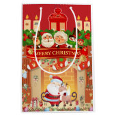 Frohe Weihnachten Medium Cadeauzakje (Voorkant)