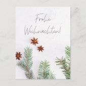 Frohe Weihnachten Moderne Weihnachtsgrusskarte Feestdagenkaart (Voorkant)