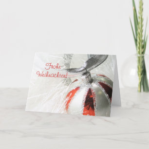 Frohe Weihnachten Ornament Design Feestdagen Kaart