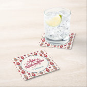 Frohe Weihnachten Personalized Kartonnen Onderzetters (Insitu)