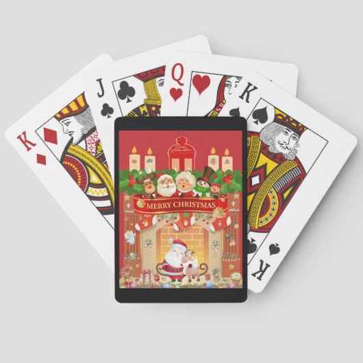 Frohe Weihnachten Pokerkaarten (Achterkant)