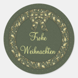 Frohe Weihnachten Ronde Sticker