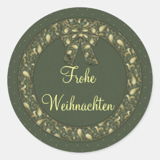 Frohe Weihnachten Ronde Sticker