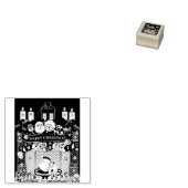 Frohe Weihnachten Rubberstempel (Gestempeld)