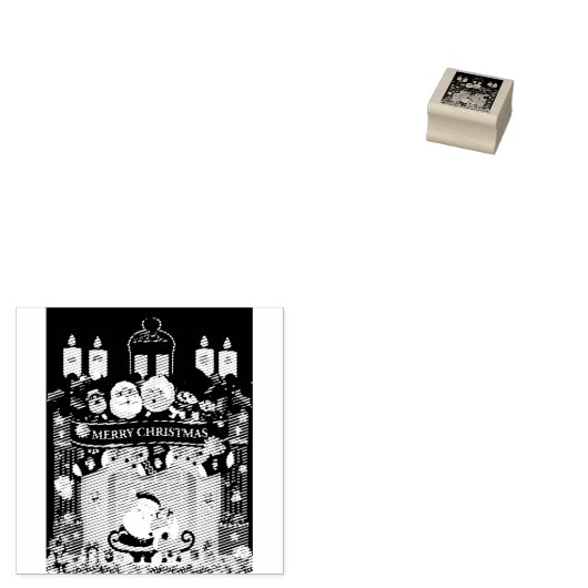 Frohe Weihnachten  Rubberstempel (Gestempeld)