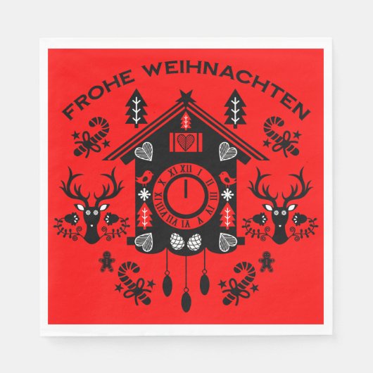 Frohe Weihnachten Servet (Voorkant)