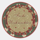 "Frohe Weihnachten" sticker (Voorkant)