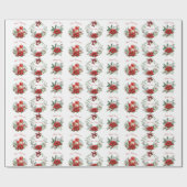 Frohe Weihnachten Stille Nacht Cadeaupapier (Vlak)