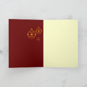 Frohe Weihnachten - Tannen-your text Feestdagen Kaart (Binnen)