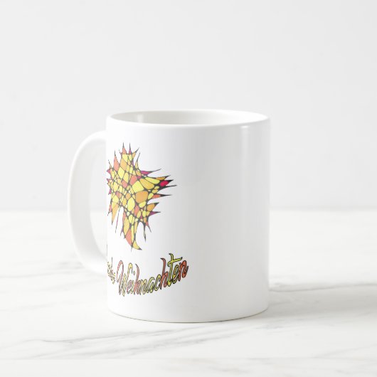 Frohe Weihnachten Tasse Koffiemok (Voorkant links)