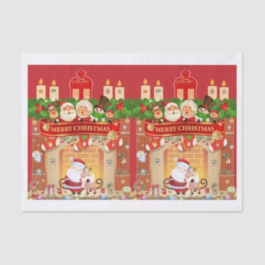 Frohe Weihnachten  Tissuepapier (Voorkant)