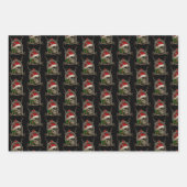 Frohe Weihnachten Totenschädel Stern Banner Mütze Inpakpapier Vel (Voorkant 3)