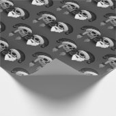 Frohe Weihnachten Totenschädel Stern Cadeaupapier (Hoek)