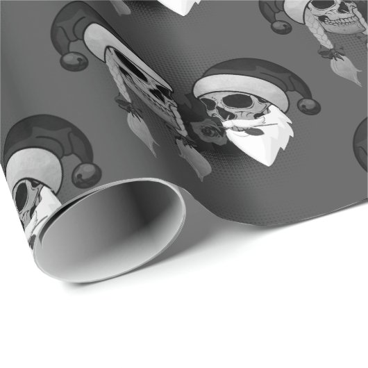 Frohe Weihnachten Totenschädel Stern Cadeaupapier (Rol Hoek)