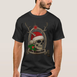 Frohe Weihnachten Totenschädelstern Banner Stern K T-shirt
