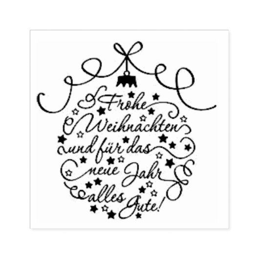 Frohe Weihnachten und für das neue jahr alles gute Rubberstempel (Afrduk)