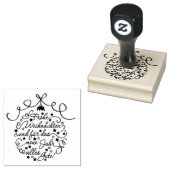 Frohe Weihnachten und für das neue jahr alles gute Rubberstempel (Gestempeld)