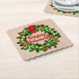 Frohe Weihnachten Untersetzer Kerstmis Kartonnen Onderzetters