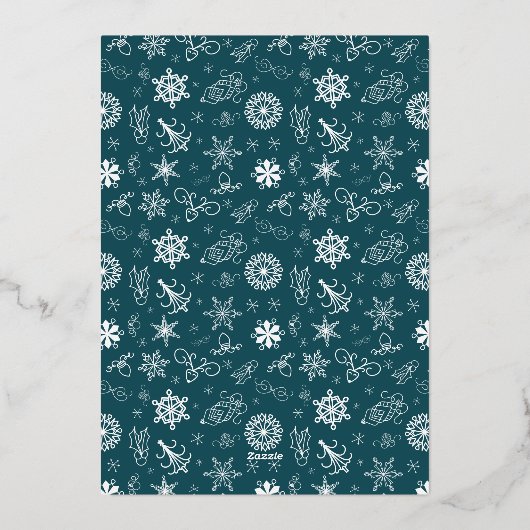 Frohe Weihnachten, vrolijk kerstfeest in het Duits Folie Feestdagenkaart (Achterkant)