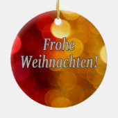 Frohe Weihnachten! Vrolijk kerstfeest in het Duits Keramisch Ornament (Achterkant)
