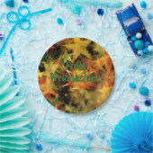 Frohe Weihnachten! Vrolijk kerstfeest in het Duits Papieren Bordje (Feest)