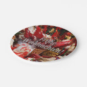 Frohe Weihnachten! Vrolijk kerstfeest in het Duits Papieren Bordje (Gekanteld)