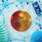 Frohe Weihnachten! Vrolijk kerstfeest in het Duits Papieren Bordje (Feest)