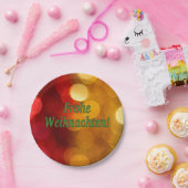 Frohe Weihnachten! Vrolijk kerstfeest in het Duits Papieren Bordje (Feest)