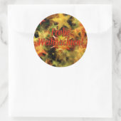 Frohe Weihnachten! Vrolijk kerstfeest in het Duits Ronde Sticker (Tas)