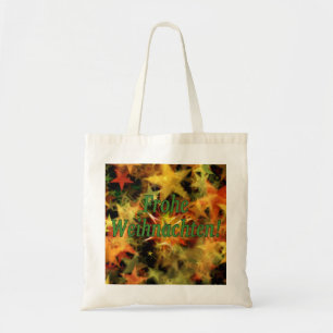 Frohe Weihnachten! Vrolijk kerstfeest in het Duits Tote Bag