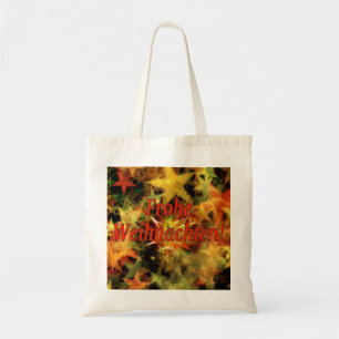 Frohe Weihnachten! Vrolijke Kerstmis in Duits rf Tote Bag