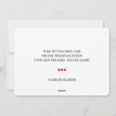 Frohe Weihnachten - Weihnachtskarte mit Fotos Feestdagenkaart (Achterkant)