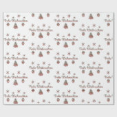 Frohe Weihnachten- x mas German Wrapping Paper Cadeaupapier (Vlak)